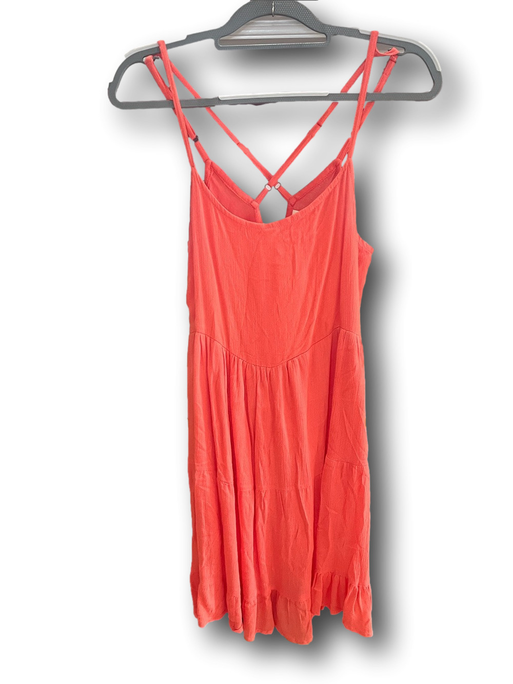 Beach By Exist Coral Strappy Mini Boho Dress